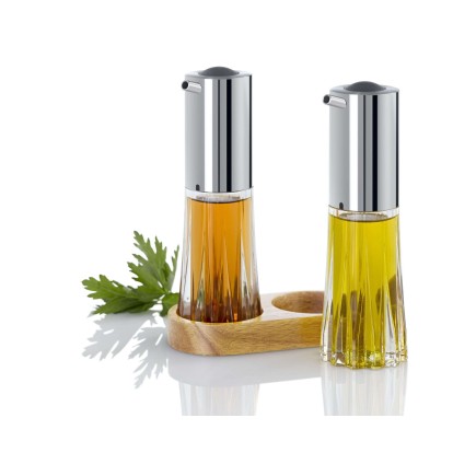 Distributeur de vinaigre et huile en cristal ménager